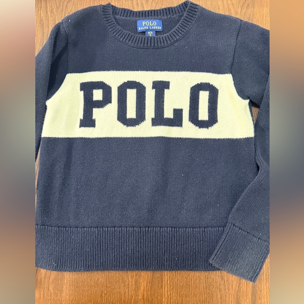 Polo by Ralph Lauren Men's Sweater in Navy and Cream